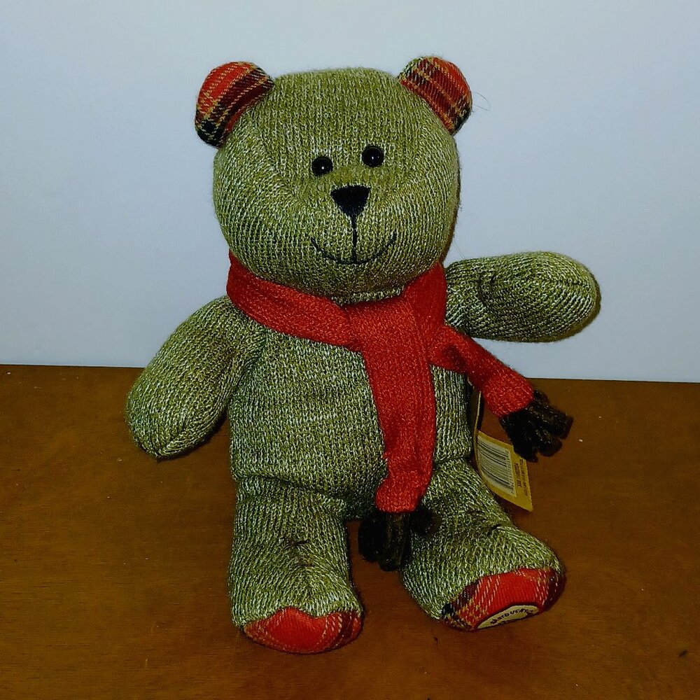 Starbucks coffee Bearista small bear plush teddy 2009 88 edition brown red scarf